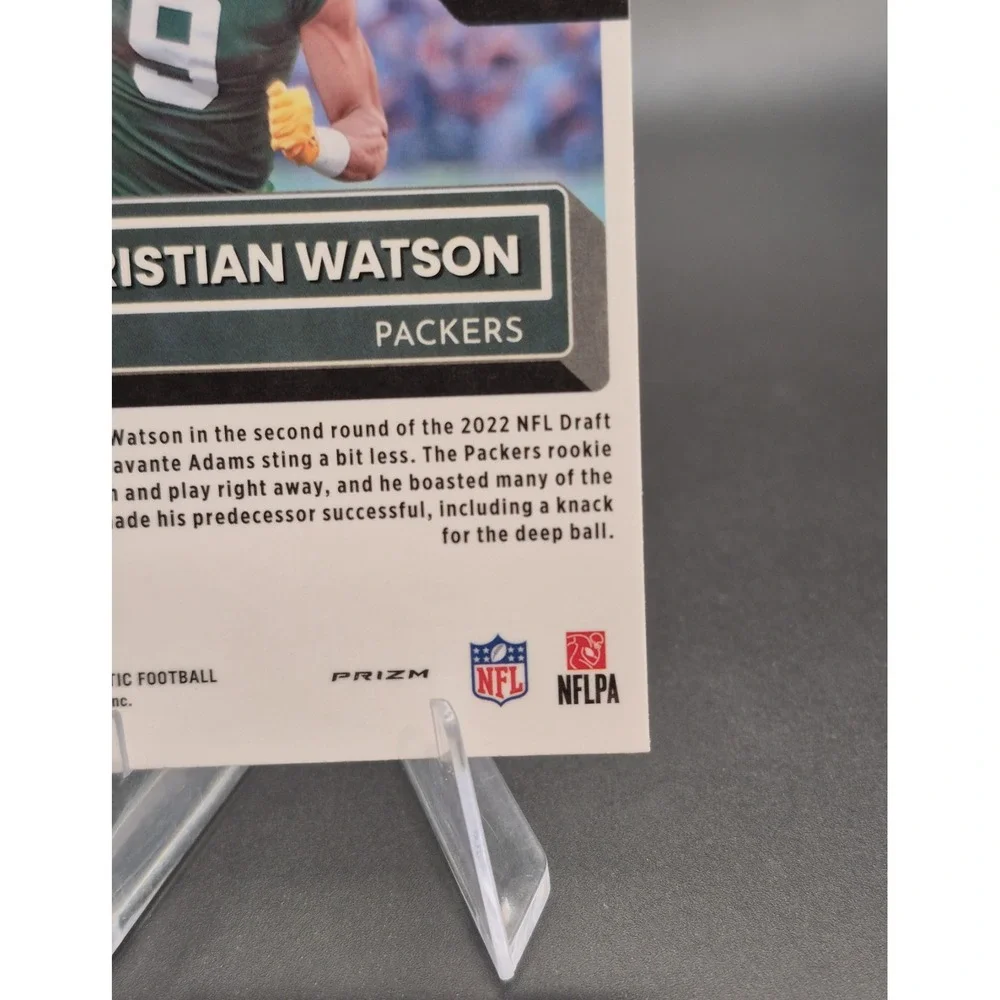 2022 Donruss Optic Christian Watson #219 Rated Rookie Red Hyper (RC) GB Packers